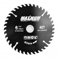 Диск пильный по дереву 150x22,2 мм, твердосплавный,"MAXIMUM" (2076)