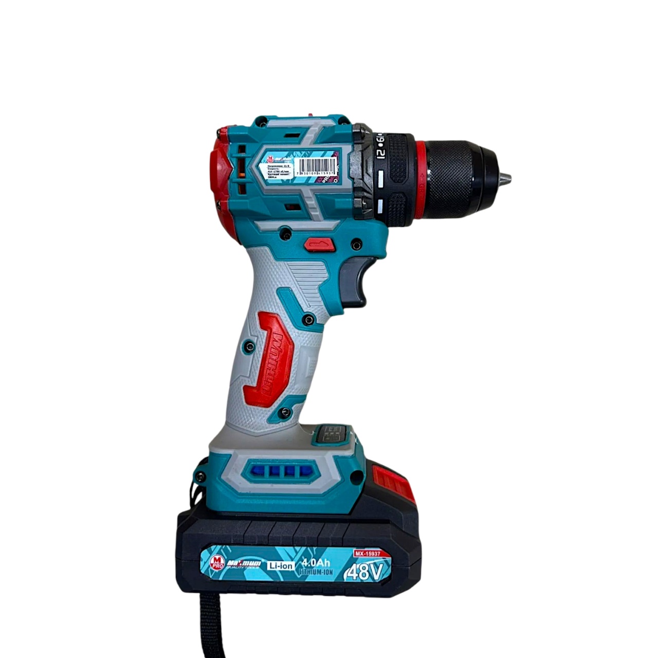 Шуруповерт аккумуляторный 48 V, бесщеточный, кейс, "MAXIMUM" MX 15937 оптом