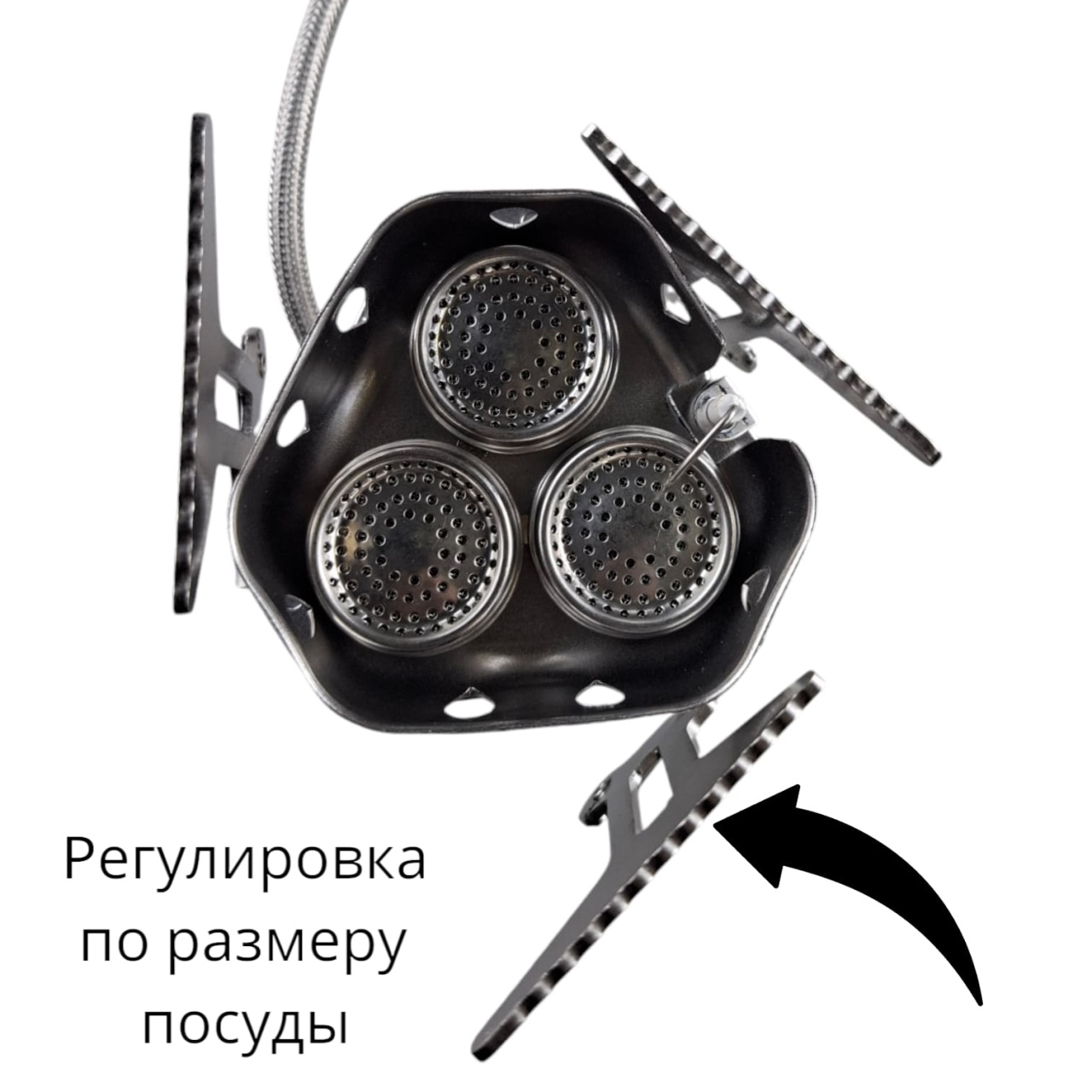 Газовая плита портативная, трехглавая, с пьезоподжигом, 204, «Maximum» MX 15432 оптом