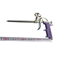 пистолет для монтажной пены, алюминиевый корпус foam gun,фиолетовый оптом