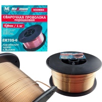Купить оптом Сварочная проволока 0,8мм, 1 кг, ЕR 70, S-6, "MAXIMUM" 09004 Сварочная проволока 0,8мм, 1 кг, ЕR 70, S-6, "MAXIMUM" 09004 оптом