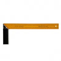 Угольник металлический 400 мм, желтый (2583)