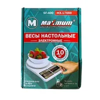 Цифровые кухонные весы, 10 кг, SF 400, "MAXIMUM" MX 17559