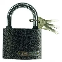 Замок навесной 75 мм, "DRON", серебро