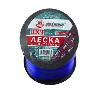 Леска строительная нейлоновая 100м×1 мм, синяя, "MAXIMUM" (Максимум) MX 07734 (3527)