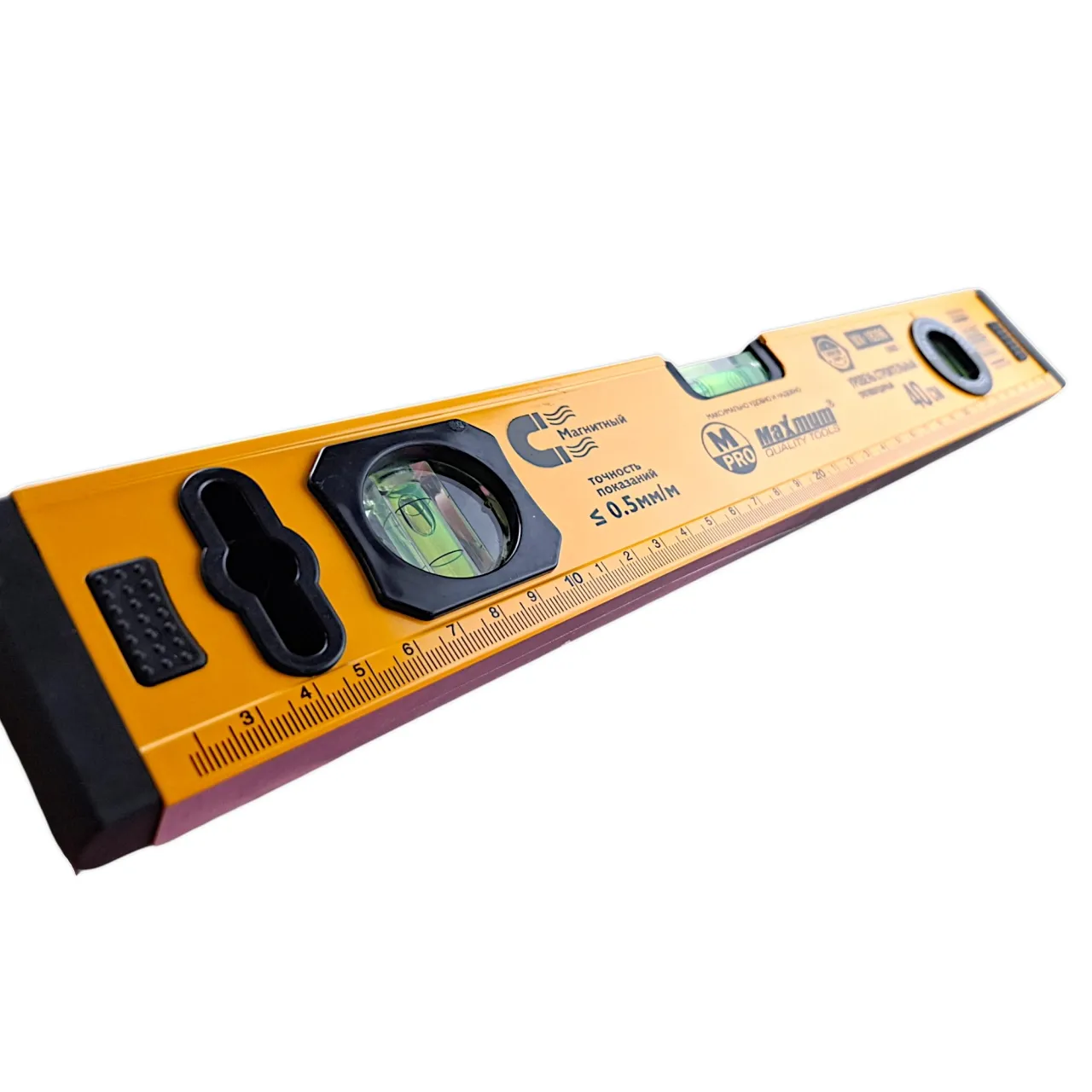 уровень строительный 40  см магнитный, противоударный, "maximum" mx 18396 оптом